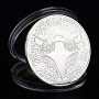 1 Биткойн цент Орел / 1 Bitcoin cent Eagle - Silver, снимка 3