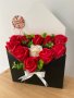Аранжирани сапунени рози в кутии -8 март-Свети Валентин-подарък цветя, снимка 3