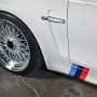 Високо качество гланциран стикер лепенка с трите цвята на БМВ М BMW M power , снимка 3