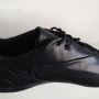 100 % Естествена кожа мъжки спортни черни обувки , снимка 1 - Спортно елегантни обувки - 43862056