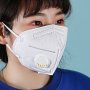 KN95/ FFP2 висококачествени предпазни маски с клапа за лице