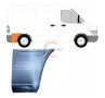 Задна вежда панел калник "Къса База" за Mercedes Sprinter , VW LT 1995 - 2006 - Пасажерска страна, снимка 1