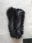 Черна Пухена яка Еко косъм 75 см. , 85 см., 1м.дължина Обемна яка тип лисица, Якичка дълъг косъм, снимка 6