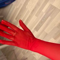 червени ръкавици от тюл, снимка 3 - Ръкавици - 43914931
