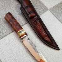 Ръчно изработен ловен нож от марка KD handmade knives ловни ножове, снимка 1 - Ловно оръжие - 39892250