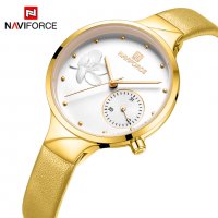 Дамски часовник NAVIFORCE Feminino Yellow/Gold 5001L GWY. , снимка 2 - Дамски - 34751955