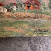 АНГЕЛ НИНОВ (1927-2017) - картина масло/платно, снимка 3 - Картини - 33685952