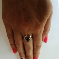 Сребърен пръстен с перла. Сребро проба 925. , снимка 3 - Пръстени - 38423704