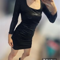 Елегантна къса рокля с ефектен гръб в черно , снимка 2 - Рокли - 44089502