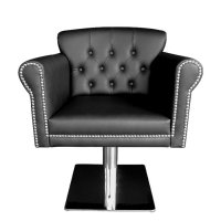 Фризьорски стол AA310 тип кресло с капси - син/черен, снимка 3 - Фризьорски столове - 37426107
