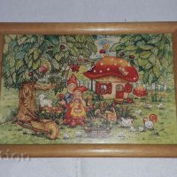 Детска картинка, дървена рамка за снимки., снимка 1 - Мебели за детската стая - 44120564