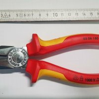 KNIPEX 03 06 180 - VDE 1000 V - MADE IN GERMANY - ЧИСТО НОВИ ПРОФЕСИОНАЛНИ Комбинирани Клещи 180 mm!, снимка 1 - Клещи - 43532223