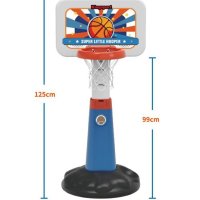 Пластмасов сгъваем баскетболен кош с топка 36.5x125см, снимка 4 - Други - 43378796