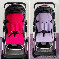 Универсална едноцветна двулицева подложка за количка/столче за кола, снимка 11 - За бебешки колички - 25594632