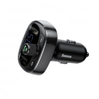 BASEUS FM трансмитер BASEUS с Bluetooth MP3 и 2 USB CCTM-01, снимка 6 - Аксесоари и консумативи - 32386803