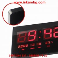 LED електронен часовник 4622 - температура и календар, снимка 3 - Други стоки за дома - 26979675