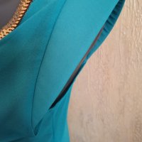 Разкошна блуза в тюркоазен цвят, снимка 5 - Ризи - 36671795