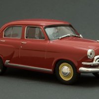 ГАЗ М21 Волга със звездата 1956 - мащаб 1:43 на DeAgostini моделът е PVC дисплей-кейс, снимка 2 - Колекции - 42625333