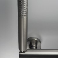 Комплект Титаниев смесител с душ слушалка тип Дъжд Silia Titanium, снимка 2 - Душове - 43821834