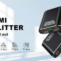 FOKKY 1x2 HDMI Алуминиев сплитер 4K@60Hz,Поддържа HDCP/4K/3D/UHD,HDMI 1 in 2 out>Xbox/PS4/PS3/HDTV, снимка 7 - Други - 43062451