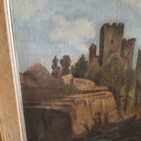 Стара картина-замък, снимка 2 - Картини - 43463055