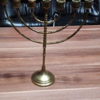Еврейски  свещник-Менора, снимка 2 - Други ценни предмети - 40072331