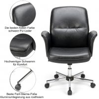 ПРОМОЦИЯ Кожен офис стол тип кресло THOMASINA , снимка 5 - Столове - 36662759