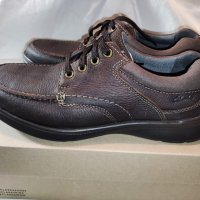 Удобни мъжки обувки от естествена кожа CLARKS №41 1/2, снимка 1 - Ежедневни обувки - 35186336