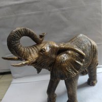 Статуетка Слон златист, снимка 2 - Декорация за дома - 35007705