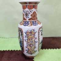 Голяма японска порцеланова ваза, снимка 4 - Вази - 32433090