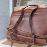 Стара кожена чанта, снимка 13 - Антикварни и старинни предмети - 43896014