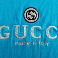 GUCCI Made in Itali, Уникална, Размер S. Код 1320 , снимка 3 - Тениски - 33203781