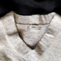 Дамски вълнен пуловер Zara блуза с дълъг ръкав, снимка 3 - Блузи с дълъг ръкав и пуловери - 38463353