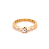 Златен дамски пръстен 1,72гр. размер:55 14кр. проба:585 модел:16473-5, снимка 1 - Пръстени - 40768811