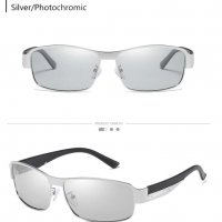 UV400 100% Защита Слънчеви Поляризирани Фотохроматични Очила със Солидна Метална Рамка, снимка 8 - Слънчеви и диоптрични очила - 32543466