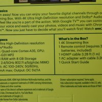 ПРОМО! Оригинален 4K резолюция Google Chromecast TV мултимедиен плейър (Onn), снимка 3 - Плейъри, домашно кино, прожектори - 43312886