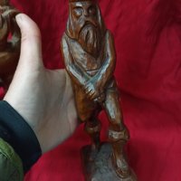 2 Дървени фигури на воини, снимка 5 - Антикварни и старинни предмети - 43988783