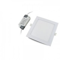 LED панел за вграждане - квадрат, 18 W бяла светлина с LED драйвер, снимка 3 - Лампи за таван - 39136176