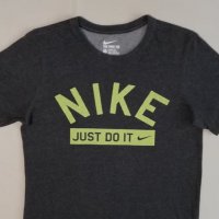 Nike DRI-FIT Just Do It оригинална тениска S Найк памук спорт фланелка, снимка 2 - Спортни дрехи, екипи - 33606107