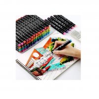 Комплект маркери, с 2 накрайника, 80 бр , снимка 2 - Рисуване и оцветяване - 37583343
