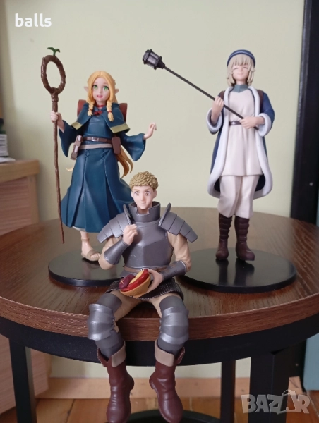 комплект фигурки на фалин,лайос и марсил  dungeon meshi marcille, laios & fallin, снимка 1