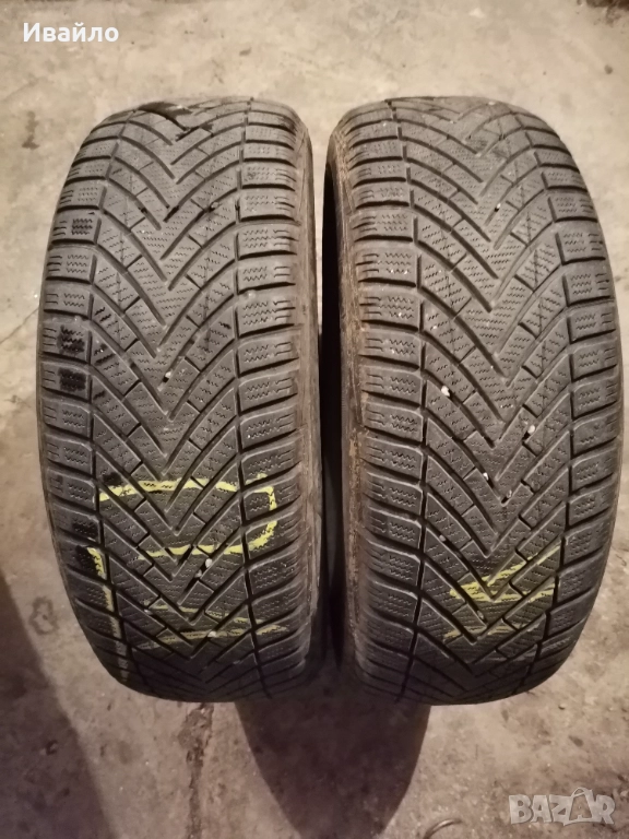 Продавам 2 броя зимни гуми 195.60.15 на 1 сезон дот 2020 Vredestein , снимка 1
