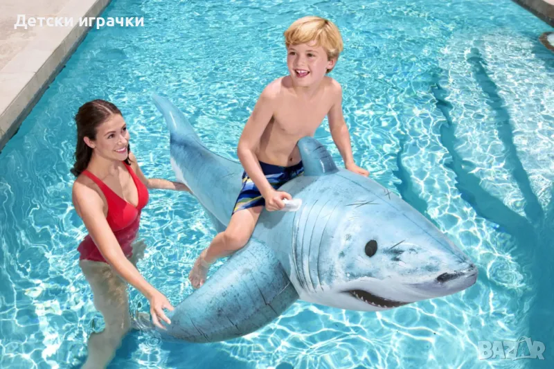 Детска надуваема акула Bestway, 183 х 102 см, PVC, за деца над 3 г, снимка 1