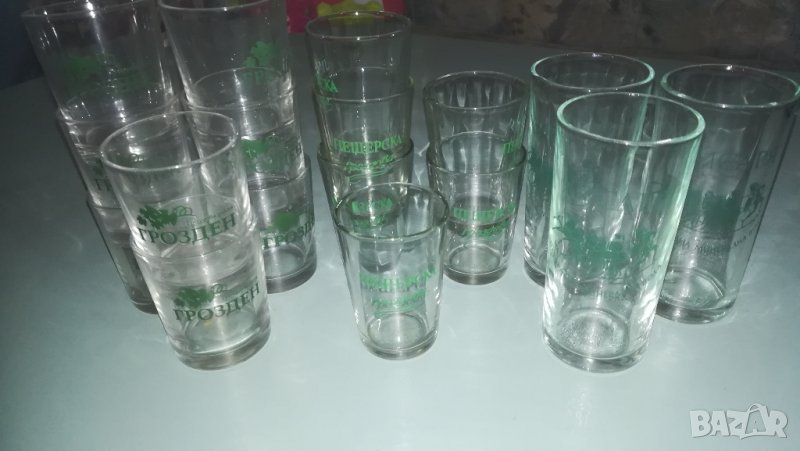 Стъклени чаши за ракия, снимка 1