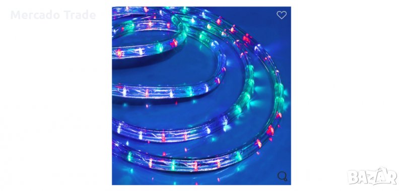 Светещ маркуч, Многоцветен, 7,5м., снимка 1