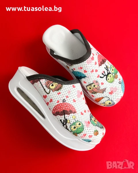 🥁 Намаление - Дамско анатомично медицинско сабо на платформа | Марка Tuasolea, снимка 1