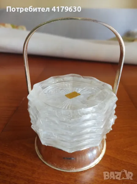 Кристални подложки за чаши , снимка 1