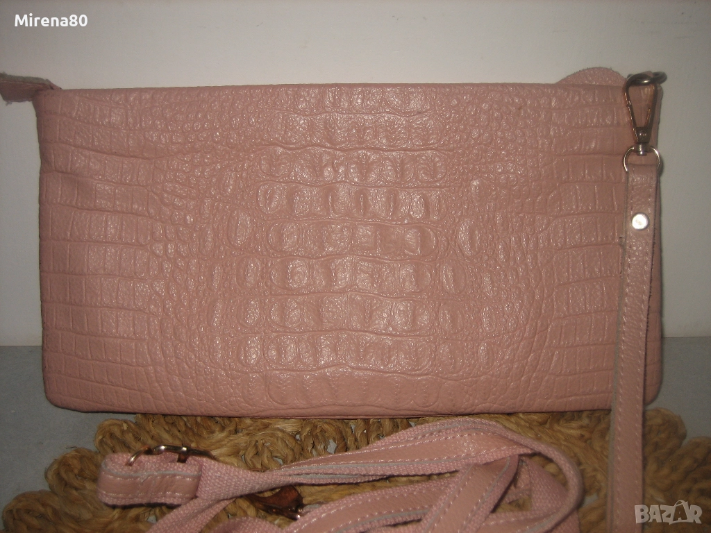 Винтидж клъч естествена кожа, снимка 1