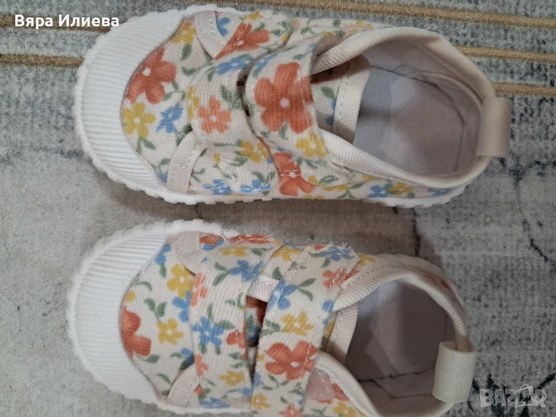 Детски обувки от плат за момиче 21, снимка 1