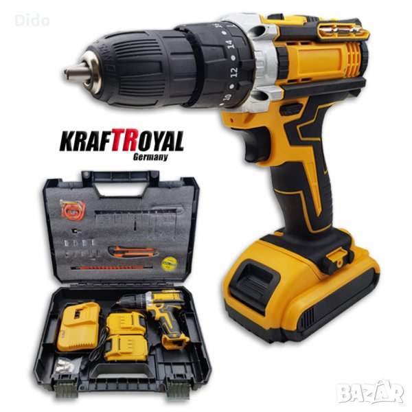 Акумулаторен безчетков ударен винтоверт 36V 8Ah  Код на продукт: TS6134, снимка 1